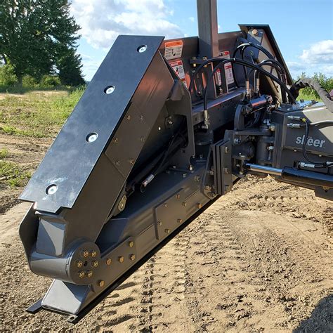 loader skid steer dirt road|skid steer grading attachment.